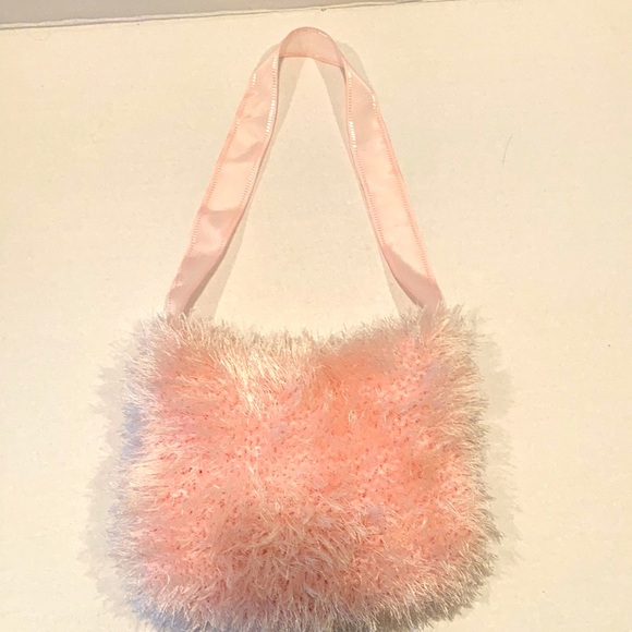 fuzzy pink purse